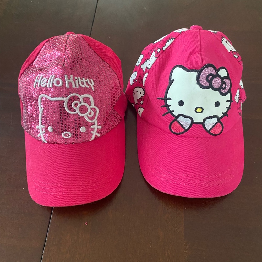 Hello Kitty Pink Sequin Caps